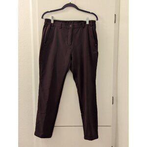 Kolping Women's Brown Stretch Hiking Pants With Elastic Waist & Pockets
